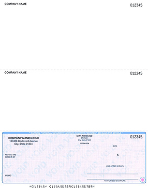 A blank check is shown with the word " payable " written on it.