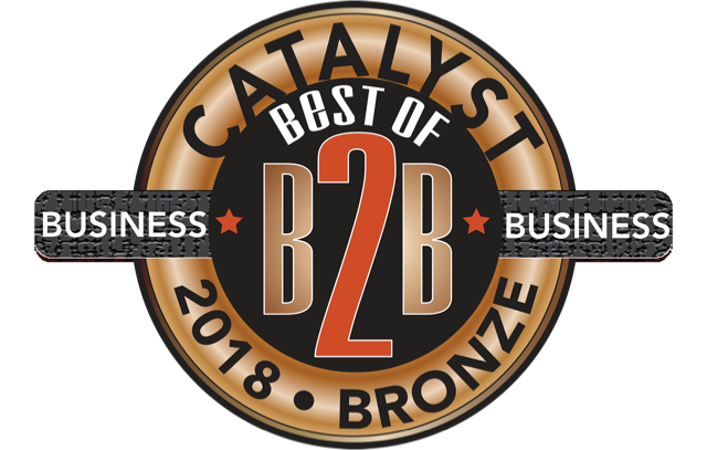 A badge that says best of business 2 0 1 8 bronze.